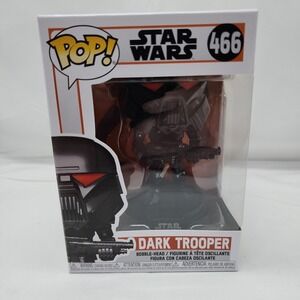 Star Wars Funko Pop Dark Trooper‎ 466 Bobble Head The Mandalorian Collectible